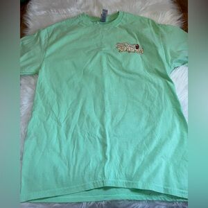 Gildan Pirates Voyage Mint Green Short Sleeve Tee with Small Chest Graphic